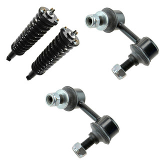 TRQ® - Front Passenger Side Complete Strut Assembly and Stabilizer Bar Link Kit