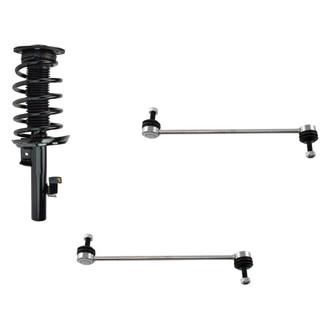TRQ® - Front Passenger Side Complete Strut Assembly and Stabilizer Bar Link Kit