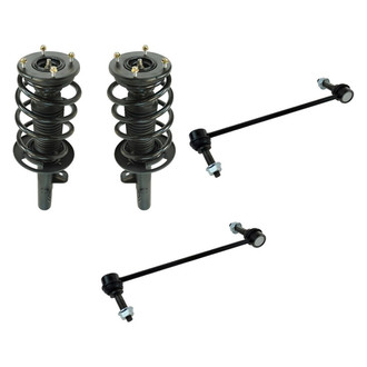 TRQ® - Front Passenger Side Complete Strut Assembly and Stabilizer Bar Link Kit