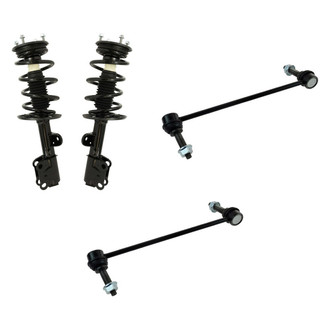 TRQ® - Front Passenger Side Complete Strut Assembly and Stabilizer Bar Link Kit
