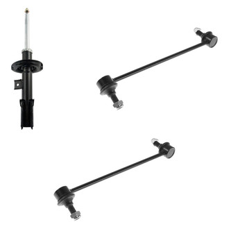 TRQ® - Front Passenger Side Strut and Stabilizer Bar Link Kit