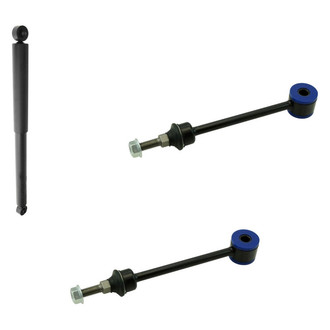 TRQ® - Rear Driver Side Shock Absorber and Stabilizer Bar Link Kit