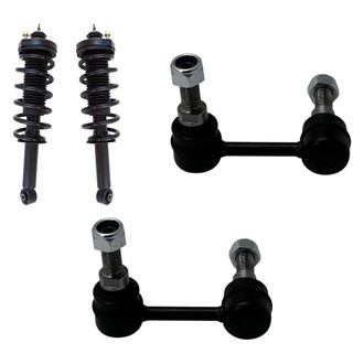 TRQ® - Rear Driver Side Complete Strut Assembly and Stabilizer Bar Link Kit