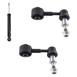 TRQ® - Rear Driver Side Shock Absorber and Stabilizer Bar Link Kit