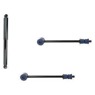 TRQ® - Rear Driver Side Shock Absorber and Stabilizer Bar Link Kit