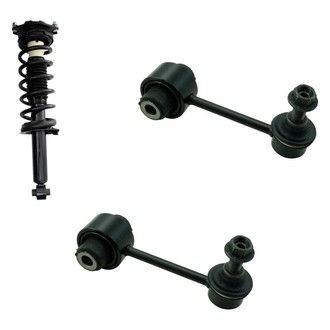 TRQ® - Rear Driver Side Complete Strut Assembly and Stabilizer Bar Link Kit
