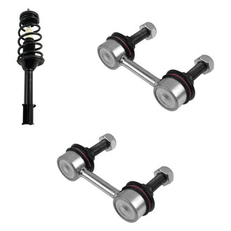 TRQ® - Rear Driver Side Complete Strut Assembly and Stabilizer Bar Link Kit