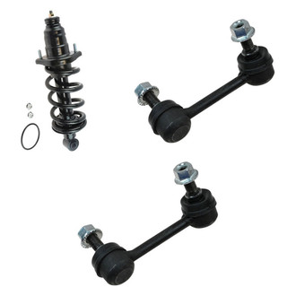 TRQ® - Rear Complete Strut Assembly and Stabilizer Bar Link Kit