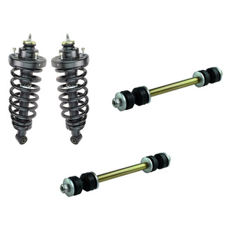 TRQ® - Rear Driver Side Complete Strut Assembly and Stabilizer Bar Link Kit