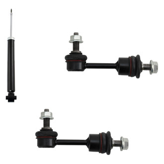 TRQ® - Rear Driver Side Shock Absorber and Stabilizer Bar Link Kit