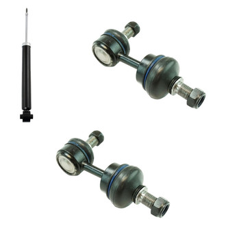 TRQ® - Rear Driver Side Shock Absorber and Stabilizer Bar Link Kit