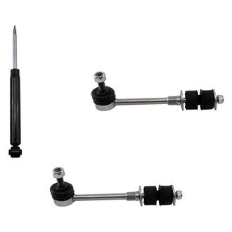 TRQ® - Rear Passenger Side Shock Absorber and Stabilizer Bar Link Kit