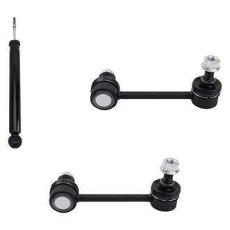 TRQ® - Rear Passenger Side Shock Absorber and Stabilizer Bar Link Kit