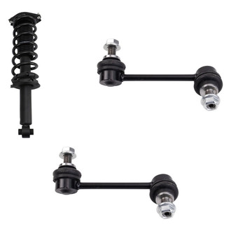 TRQ® - Rear Passenger Side Complete Strut Assembly and Stabilizer Bar Link Kit