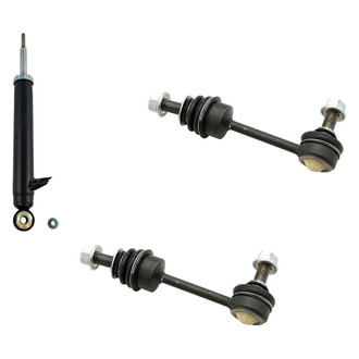 TRQ® - Rear Passenger Side Shock Absorber and Stabilizer Bar Link Kit