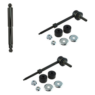 TRQ® - Rear Passenger Side Shock Absorber and Stabilizer Bar Link Kit