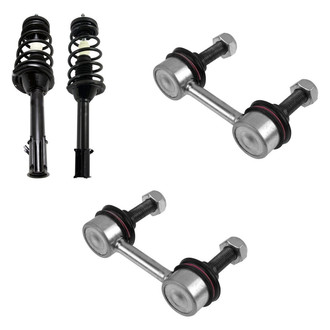 TRQ® - Rear Passenger Side Complete Strut Assembly and Stabilizer Bar Link Kit