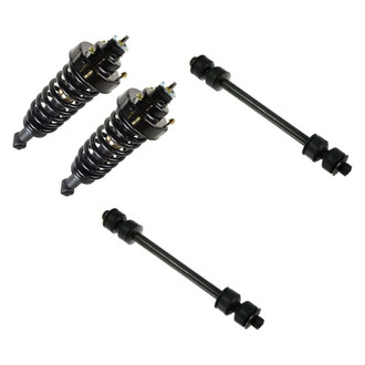 TRQ® - Rear Passenger Side Complete Strut Assembly and Stabilizer Bar Link Kit