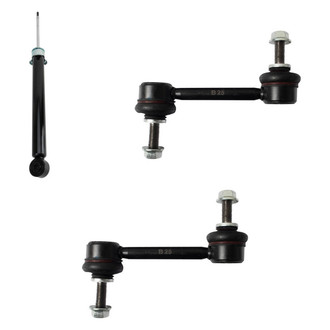 TRQ® - Rear Passenger Side Shock Absorber and Stabilizer Bar Link Kit