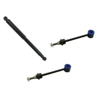 TRQ® - Rear Passenger Side Shock Absorber and Stabilizer Bar Link Kit