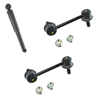TRQ® - Rear Passenger Side Shock Absorber and Stabilizer Bar Link Kit
