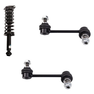 TRQ® - Rear Passenger Side Complete Strut Assembly and Stabilizer Bar Link Kit