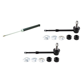 TRQ® - Rear Passenger Side Shock Absorber and Stabilizer Bar Link Kit