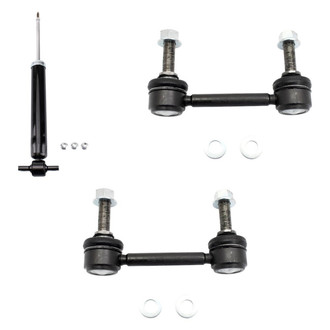 TRQ® - Rear Passenger Side Shock Absorber and Stabilizer Bar Link Kit