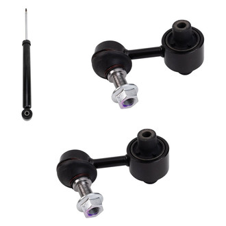 TRQ® - Rear Passenger Side Shock Absorber and Stabilizer Bar Link Kit