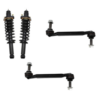 TRQ® - Rear Passenger Side Complete Strut Assembly and Stabilizer Bar Link Kit