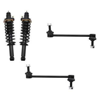 TRQ® - Rear Passenger Side Complete Strut Assembly and Stabilizer Bar Link Kit
