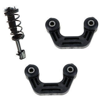 TRQ® - Rear Passenger Side Complete Strut Assembly and Stabilizer Bar Link Kit
