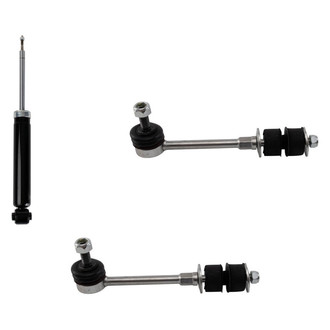 TRQ® - Rear Passenger Side Shock Absorber and Stabilizer Bar Link Kit