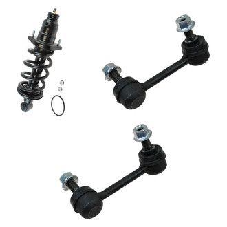 TRQ® - Rear Passenger Side Complete Strut Assembly and Stabilizer Bar Link Kit