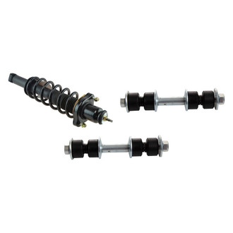 TRQ® - Rear Passenger Side Complete Strut Assembly and Stabilizer Bar Link Kit