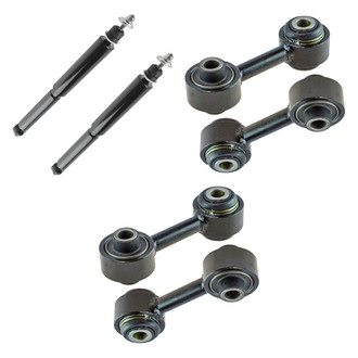 TRQ® BNDL-132545 - Front Shock Absorbers and Stabilizer Bar Link Kit