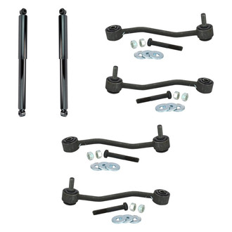 TRQ® - Front Shock Absorbers and Stabilizer Bar Link Kit