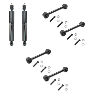 TRQ® - Front Shock Absorbers and Stabilizer Bar Link Kit