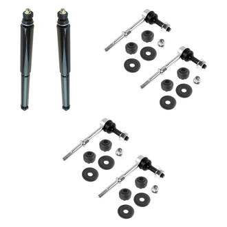 TRQ® - Front Shock Absorbers and Stabilizer Bar Link Kit