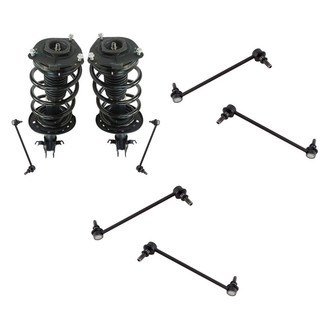 TRQ® - Front Complete Strut Assemblies and Stabilizer Bar Link Kit