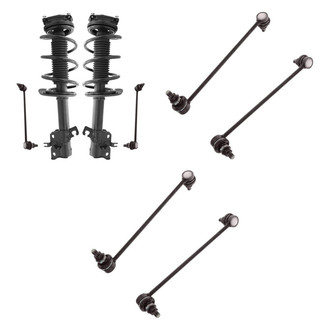 TRQ® - Front Complete Strut Assemblies and Stabilizer Bar Link Kit