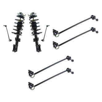 TRQ® - Front Complete Strut Assemblies and Stabilizer Bar Link Kit