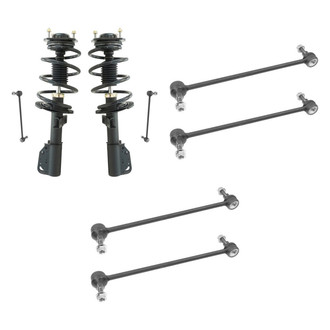 TRQ® - Front Complete Strut Assemblies and Stabilizer Bar Link Kit