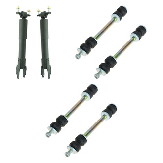 TRQ® - Front Shock Absorbers and Stabilizer Bar Link Kit