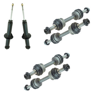TRQ® - Front Shock Absorbers and Stabilizer Bar Link Kit