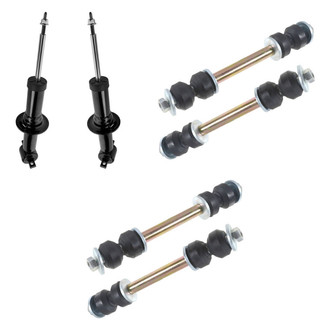 TRQ® - Front Shock Absorbers and Stabilizer Bar Link Kit