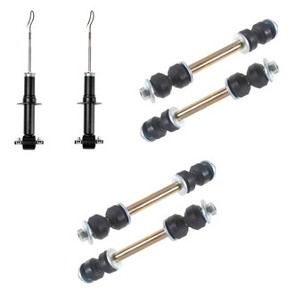 TRQ® - Front Shock Absorbers and Stabilizer Bar Link Kit