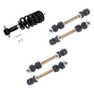 TRQ® BNDL-132803 - Front Complete Strut Assemblies and Stabilizer Bar Link Kit