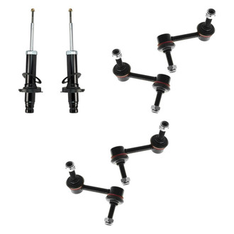 TRQ® - Front Shock Absorbers and Stabilizer Bar Link Kit