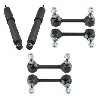 TRQ® - Front Shock Absorbers and Stabilizer Bar Link Kit